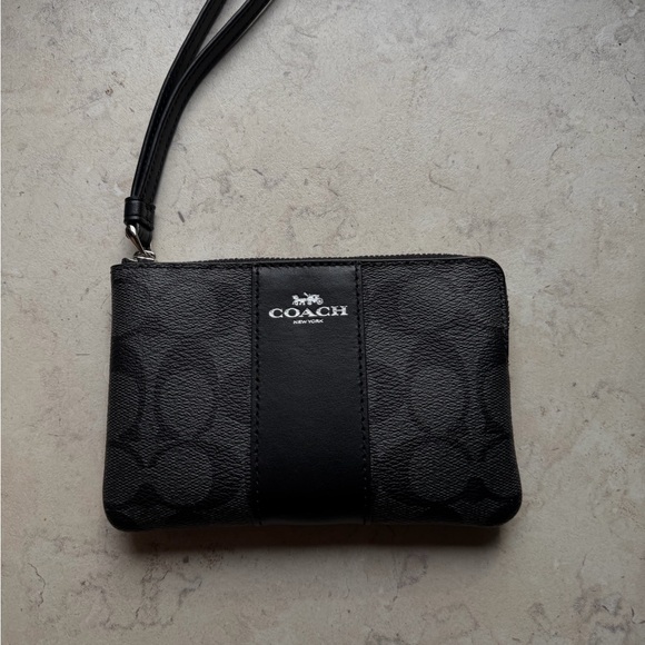 Coach Accessories - Coach Black Leather Wristlet 
Taking offers
